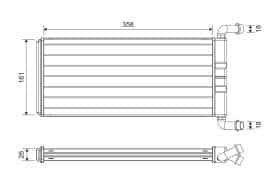 Радиатор печки Valeo 811643