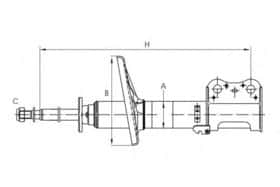 Стійка амортизатора SCT Germany Z 3087L