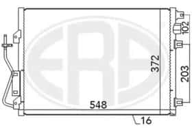 Радиатор кондиционера ERA 667038