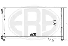 Радіатор кондиціонера ERA 667066