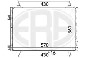 Радиатор кондиционера ERA 667068