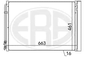Радиатор кондиционера ERA 667079