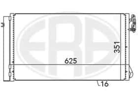Радиатор кондиционера ERA 667104