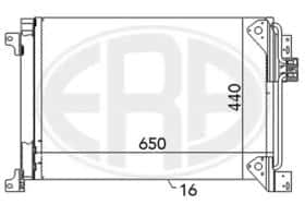 Радіатор кондиціонера ERA 667117