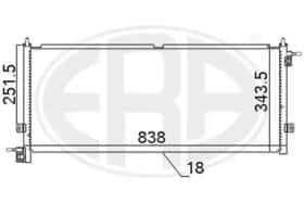 Радиатор кондиционера ERA 667118