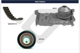 Комплект ременя ГРМ + помпа Hutchinson KH477WP43