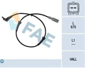 Датчик ABS FAE 78036
