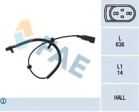 Датчик ABS FAE 78035