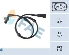 Датчик ABS FAE 78041