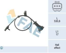 Датчик ABS FAE 78566