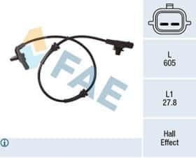 Датчик ABS FAE 78275