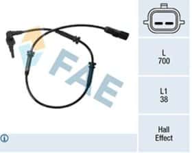 Датчик ABS FAE 78503