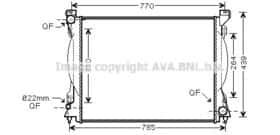 Радиатор охлаждения двигателя AVA Quality Cooling AI2230