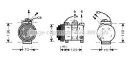 Компрессор кондиционера AVA Quality Cooling AIAK015