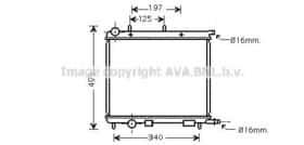 Радиатор охлаждения двигателя AVA Quality Cooling CN2188