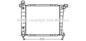 Радіатор охолодження двигуна AVA Quality Cooling FD2199