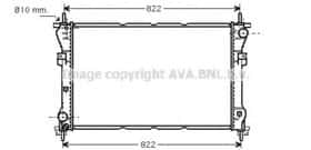 Радиатор охлаждения двигателя AVA Quality Cooling FD2318