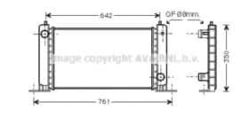 Радиатор охлаждения двигателя AVA Quality Cooling FT2251