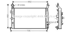 Радиатор охлаждения двигателя AVA Quality Cooling OLA2582