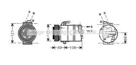 Компрессор кондиционера AVA Quality Cooling OLAK358
