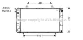 Радиатор охлаждения двигателя AVA Quality Cooling SB2003