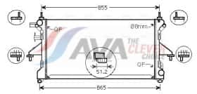 Радиатор охлаждения двигателя AVA Quality Cooling ft2464