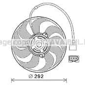 Вентилятор системы охлаждения двигателя AVA Quality Cooling vn7533