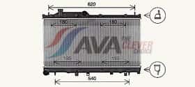 Радіатор охолодження двигуна AVA Quality Cooling su2116