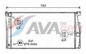 Радиатор охлаждения двигателя