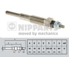 Свічка розжарювання Nipparts J5713005
