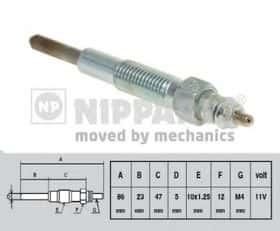Свічка розжарювання Nipparts J5710301