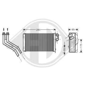 Радиатор печки Diederichs dcm1209
