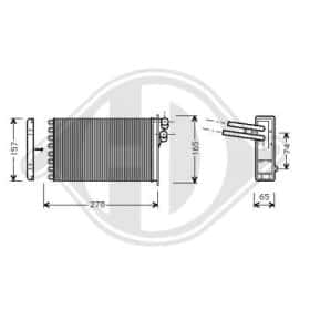 Радиатор печки Diederichs dcm1019