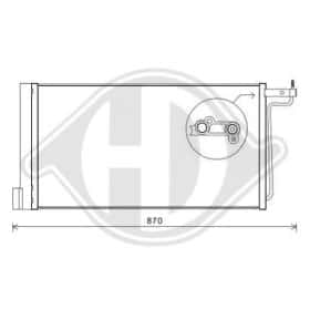 Радиатор кондиционера Diederichs dcc1642