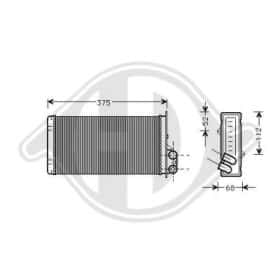 Радиатор печки Diederichs dcm1208