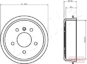Тормозной барабан Ashika 56000500c