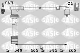 Комплект дротів запалювання Sasic 9286009