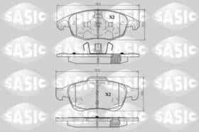 Гальмівні колодки Sasic 6210009