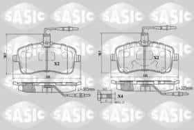 Гальмівні колодки Sasic 6210019