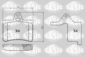 Гальмівні колодки Sasic 6210034