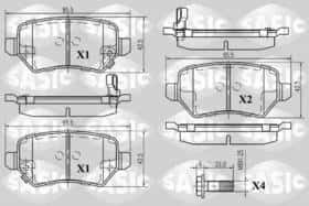 Гальмівні колодки Sasic 6216008
