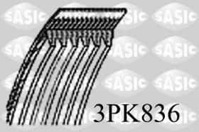 Поліклиновий ремінь Sasic 3pk836