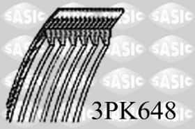 Поліклиновий ремінь Sasic 3pk648