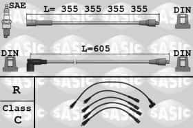 Комплект дротів запалювання Sasic 9284017