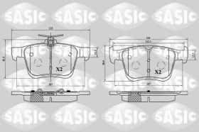 Тормозные колодки Sasic 6216075