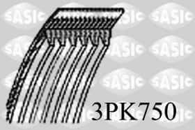 Поліклиновий ремінь Sasic 3pk750