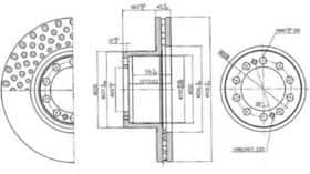 Тормозной диск Beral BCR323A