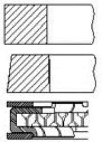 Комплект поршневих кілець Fai pr42000