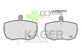 Гальмівні колодки Kager 35-0189