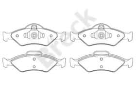 Тормозные колодки Breck 23200 00 702 00